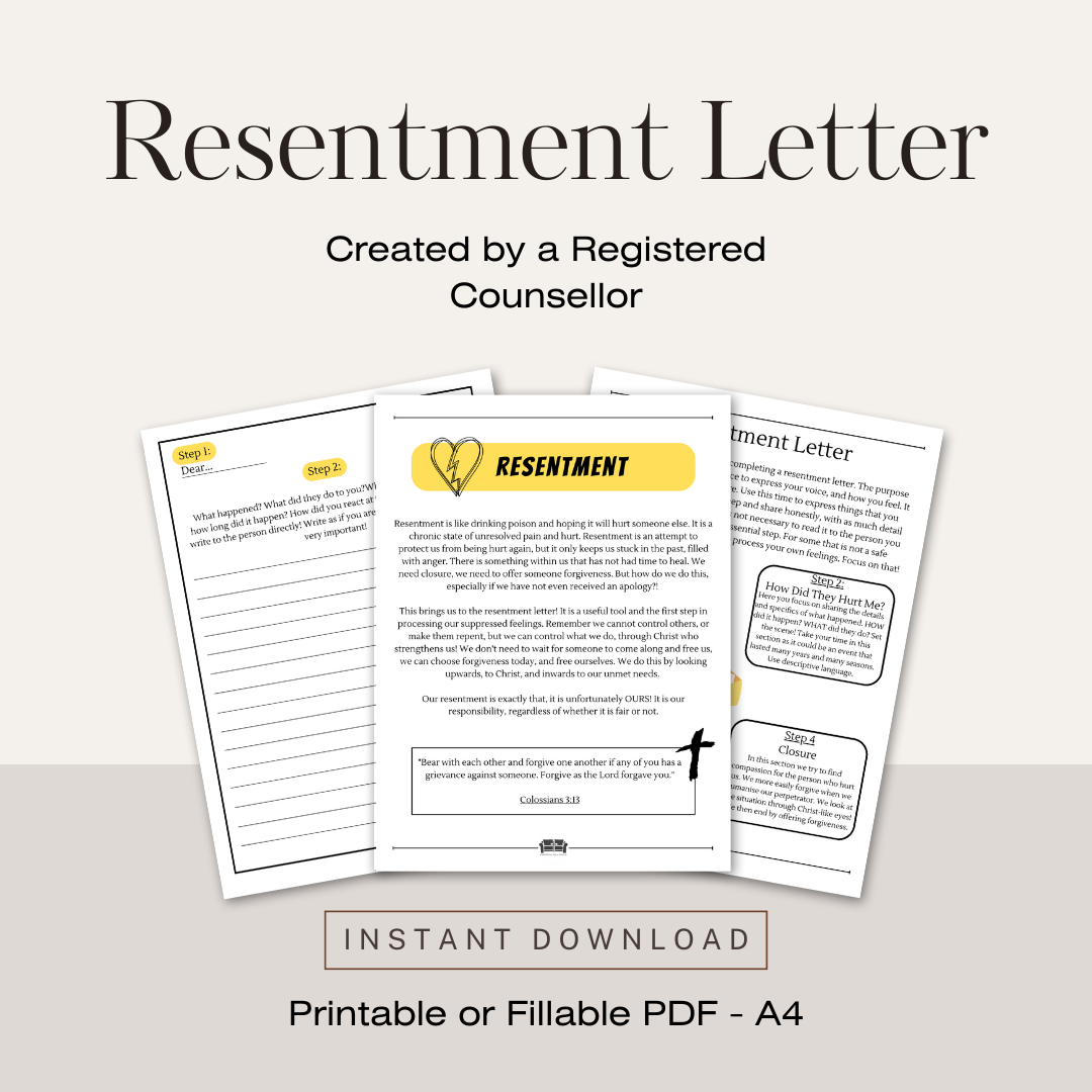 How to Forgive (Resentment Letter) Christian on a Couch