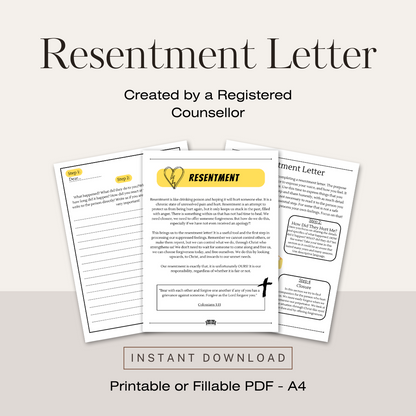 How to Forgive (Resentment Letter) Christian on a Couch